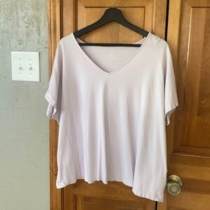 J Jill Luxe Supima V neck t-shirt